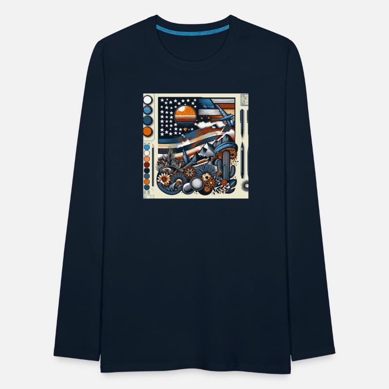 Astronaut and Mountain Adventure Illustration