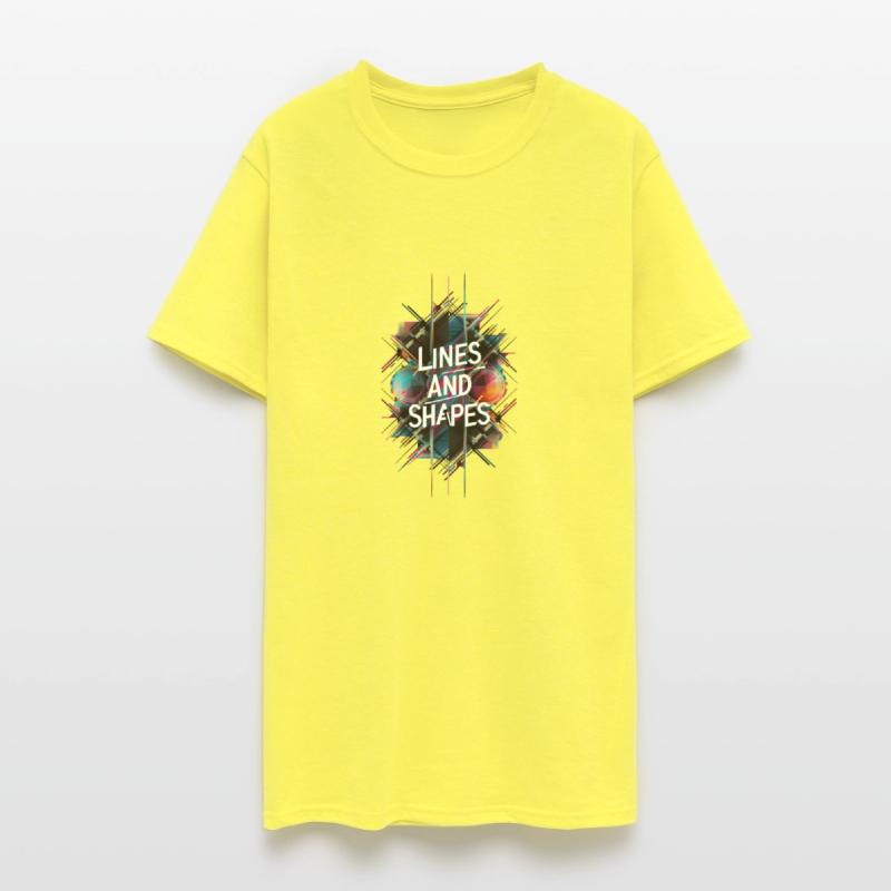 Attractive geometric drawing with different lines