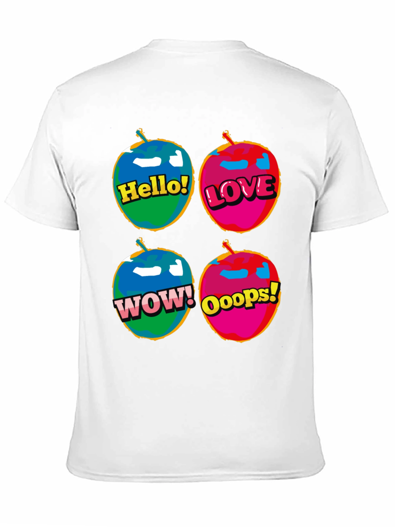 Pop Art Emoji T-Shirt - Hello Love Wow Oops!
