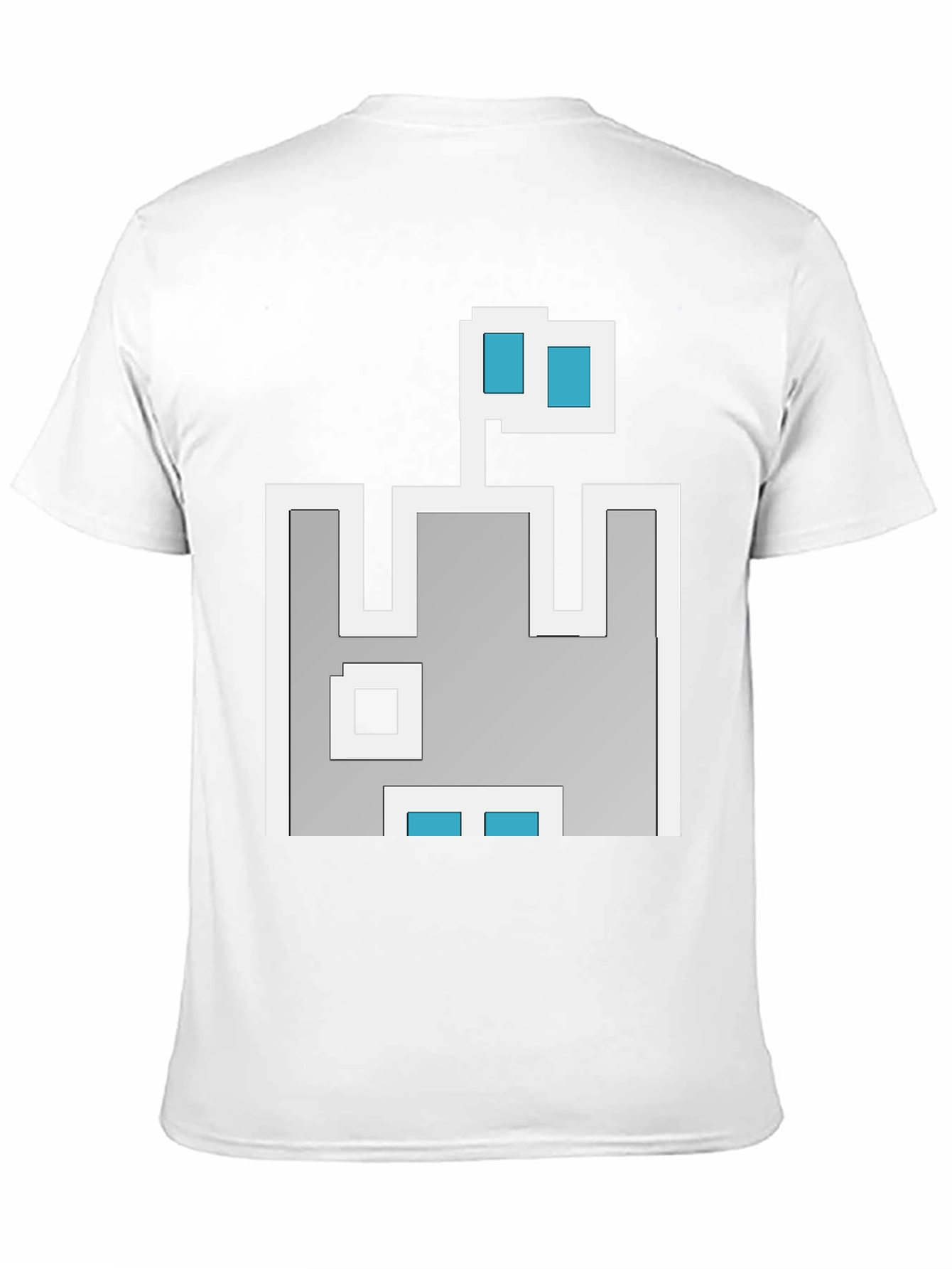 Retro Pixel Castle T-Shirt - Black