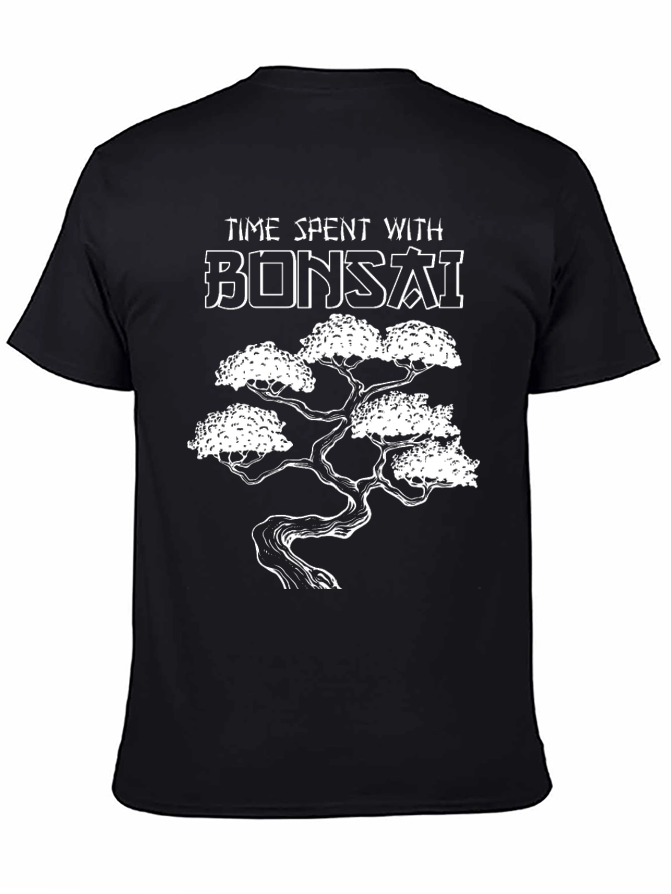 Bonsai Tree Graphic T-Shirt - Time Spent with Bonsai