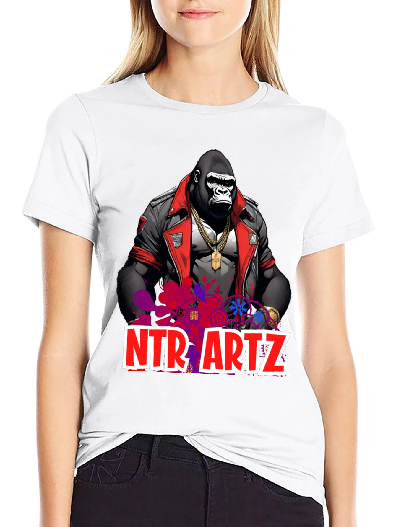Gorilla Art T-Shirt - Mens Graphic Tee