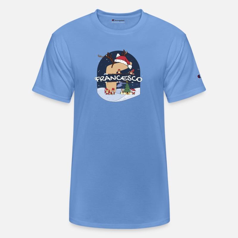 Awesome Francesco Name w Santa Hat in Xmas Theme