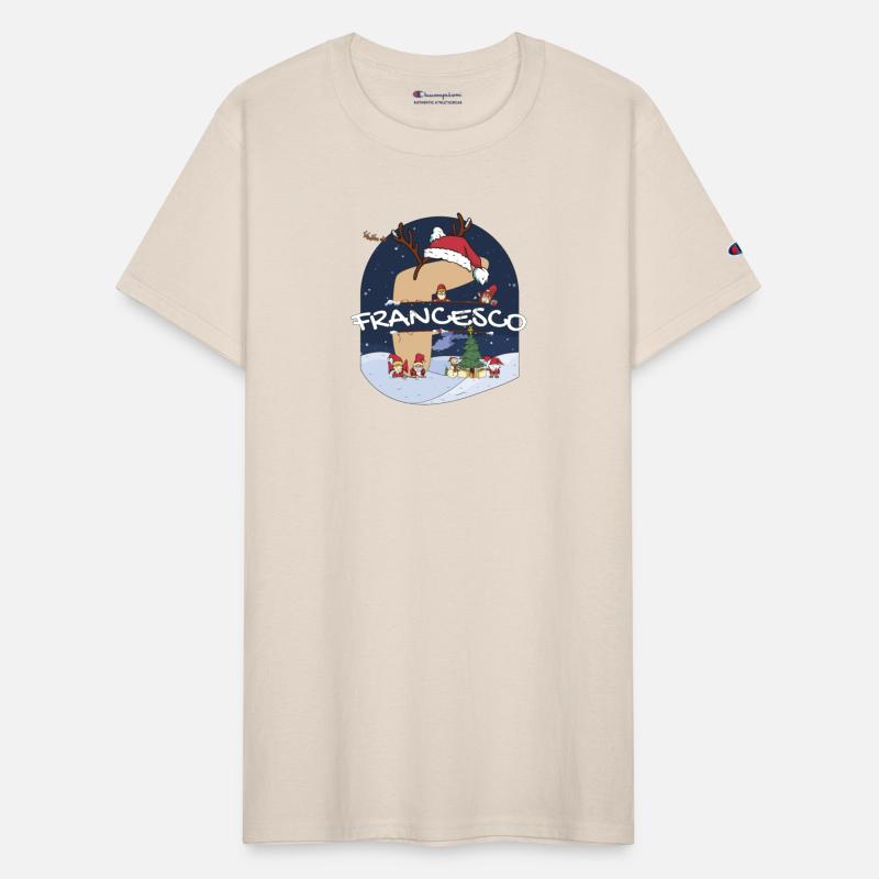 Awesome Francesco Name w Santa Hat in Xmas Theme