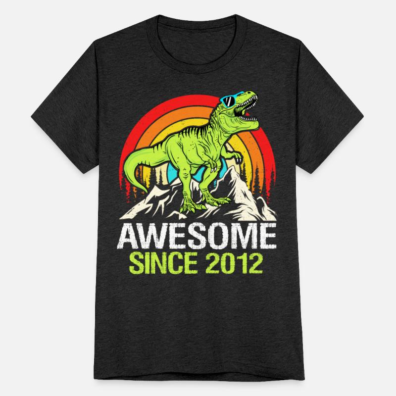 Awesome Since 2012 Dinosaur 11th Birthday Gift