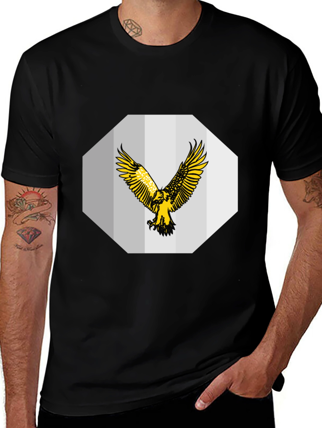 Eagle Graphic Black T-Shirt