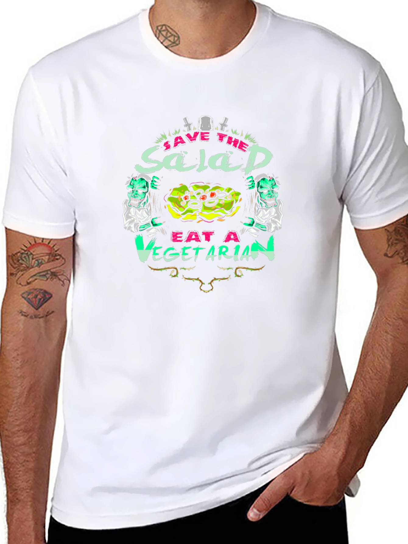 Save the Salad Eat a Vegetarian T-Shirt