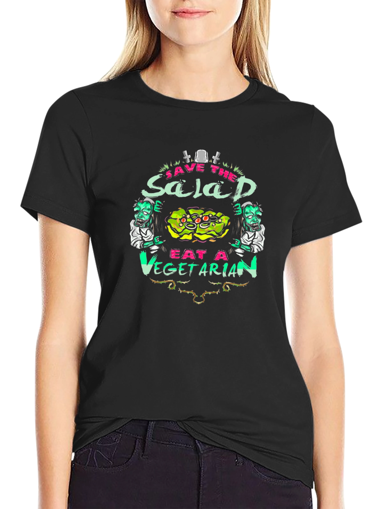 Save the Salad Eat a Vegetarian T-Shirt