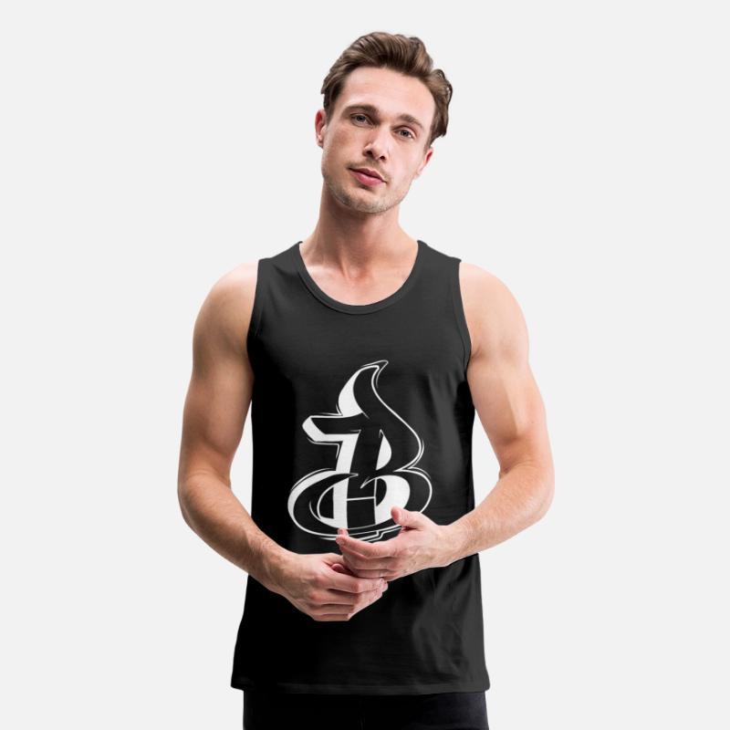 B Graffiti letters initial alphabet gift