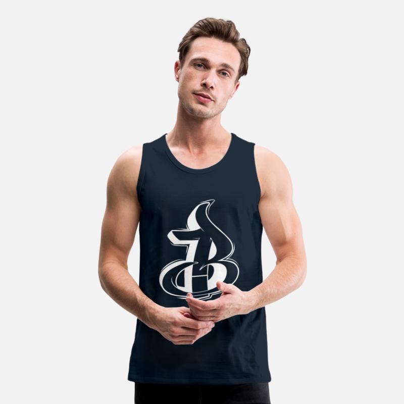 B Graffiti letters initial alphabet gift