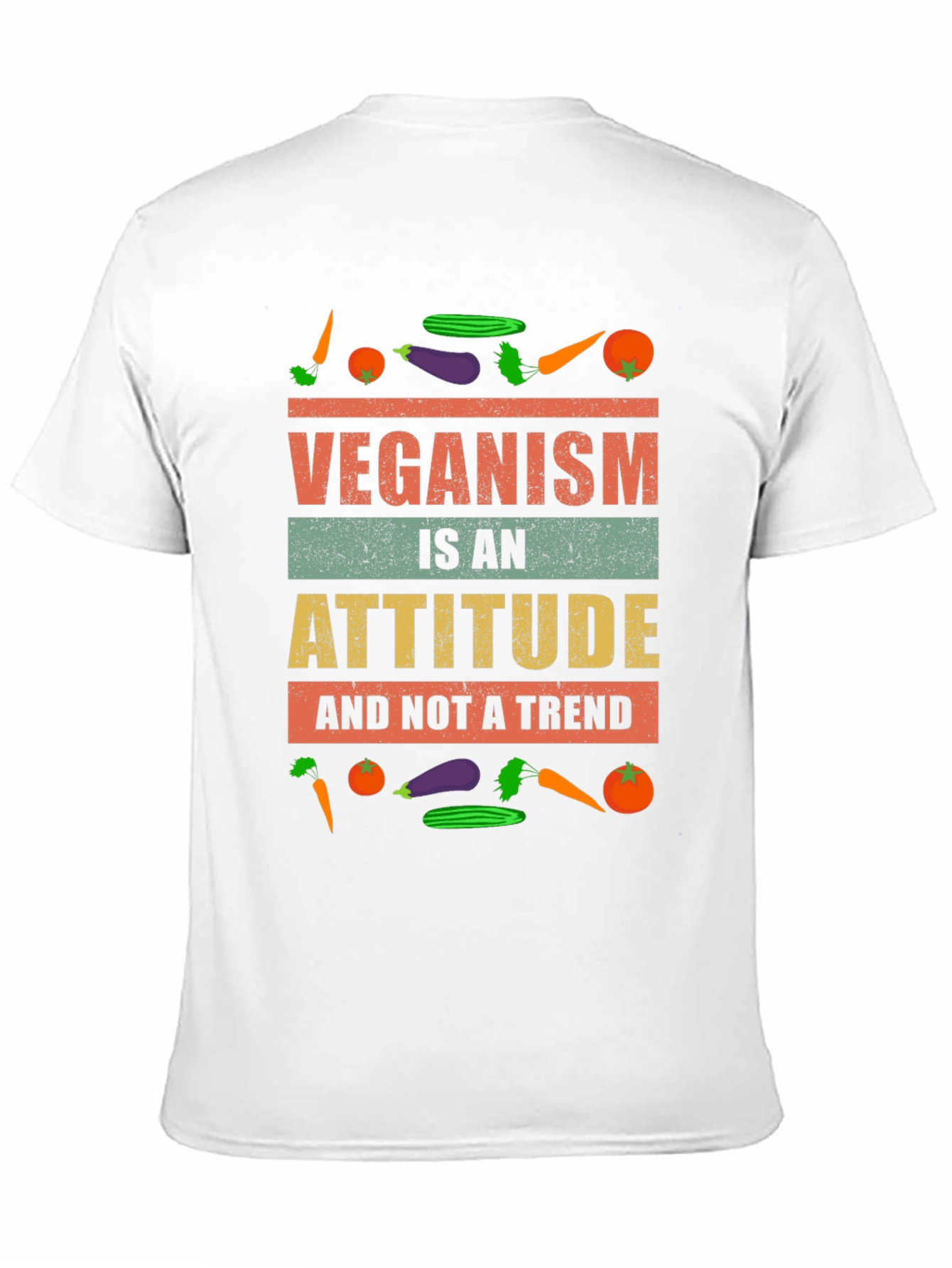 Veganism Attitude T-Shirt -  Unisex Black Tee