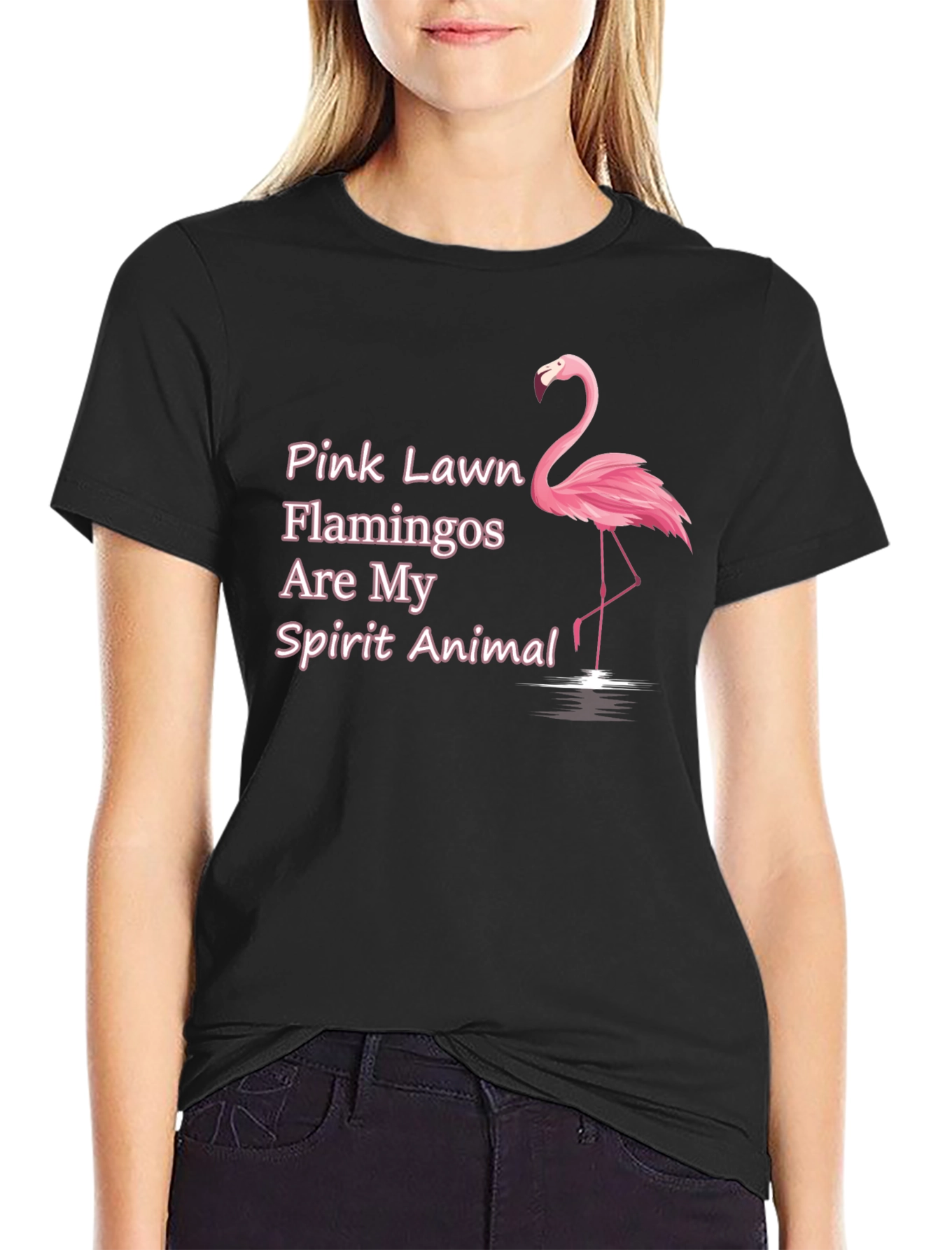 Pink Flamingo Spirit Animal T-Shirt