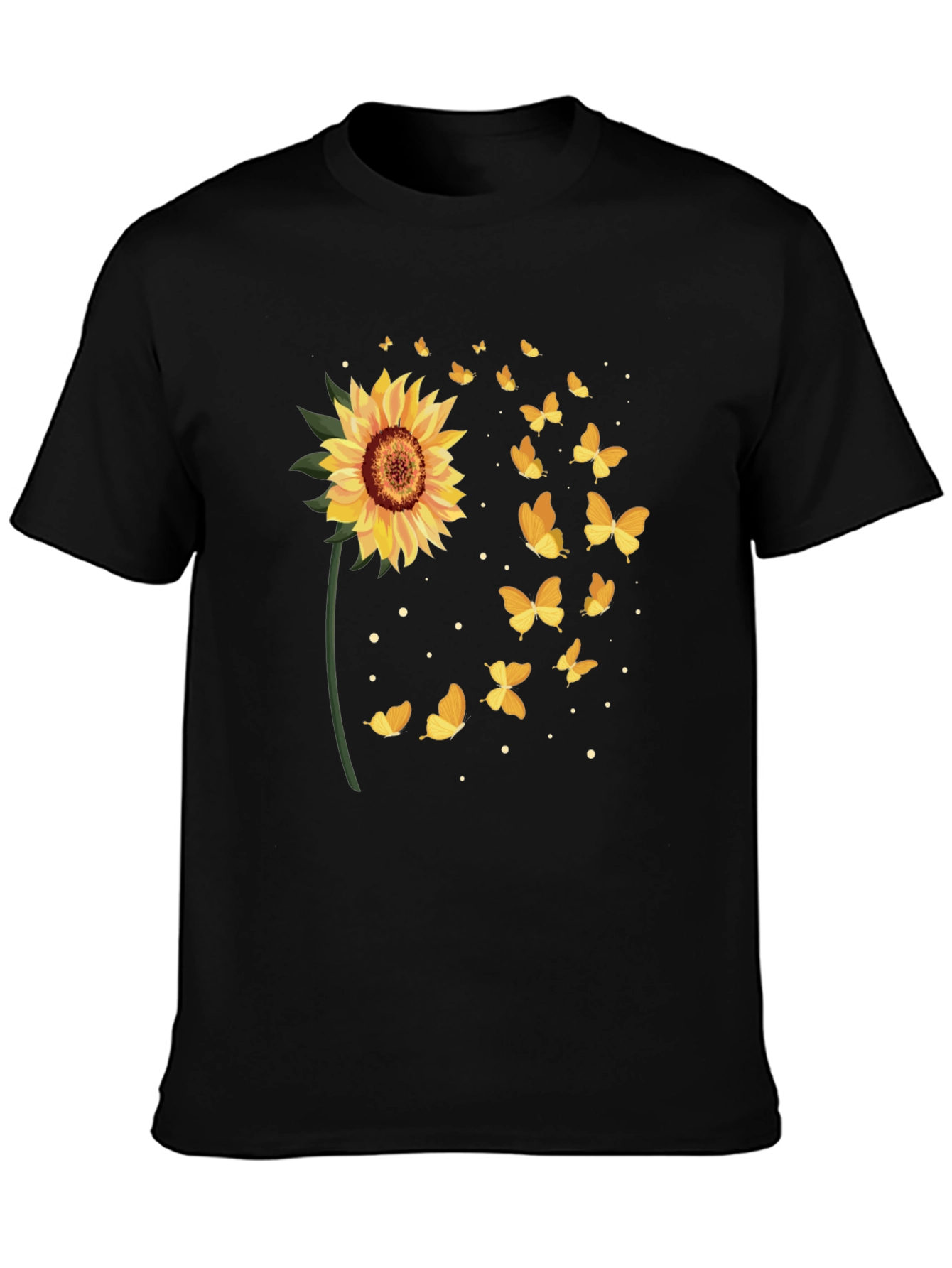 Sunflower Butterfly Graphic Tee