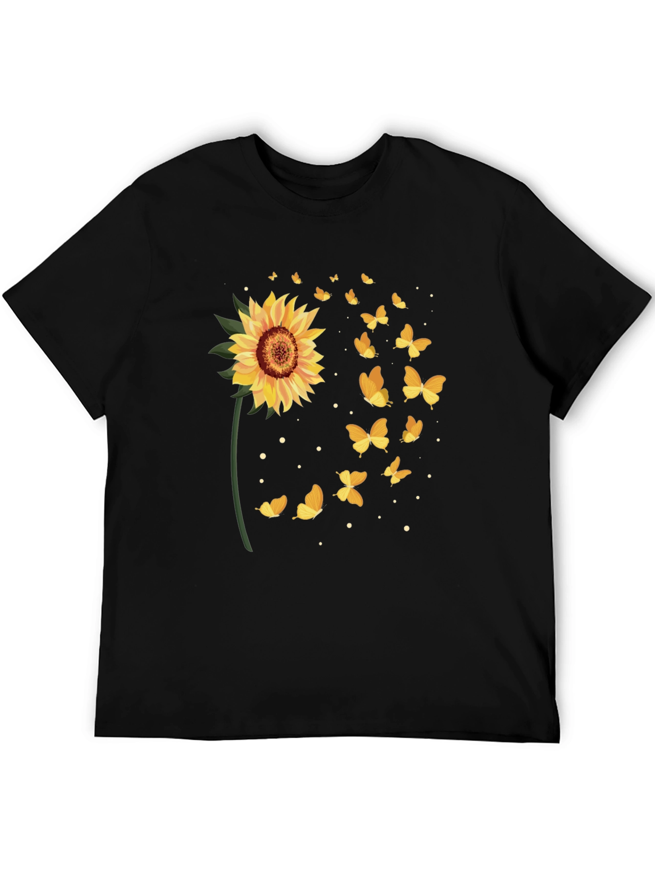 Sunflower Butterfly Graphic Tee