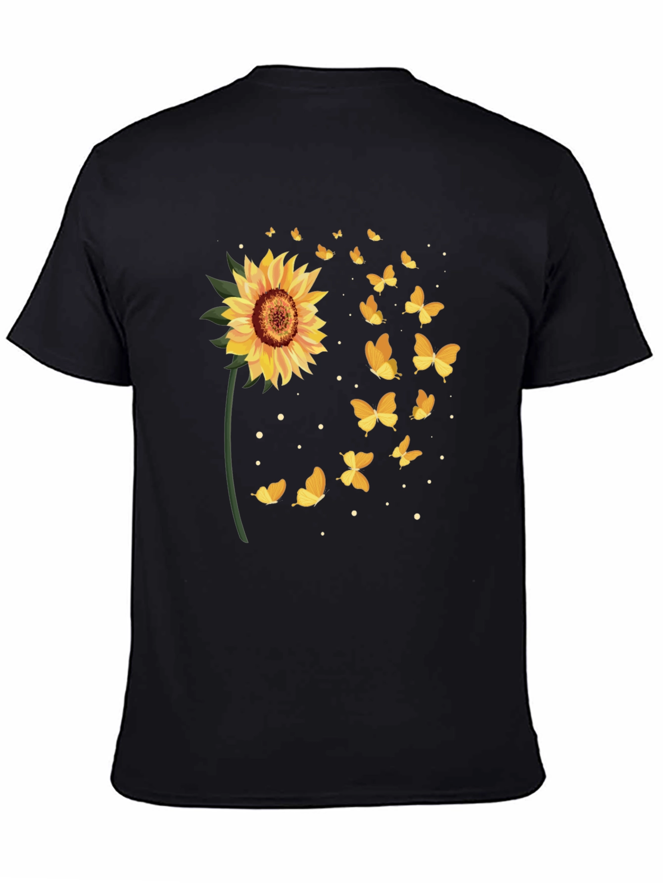Sunflower Butterfly Graphic Tee