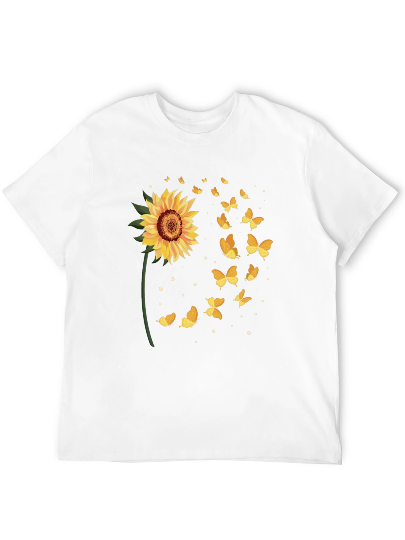 Sunflower Butterfly Graphic Tee
