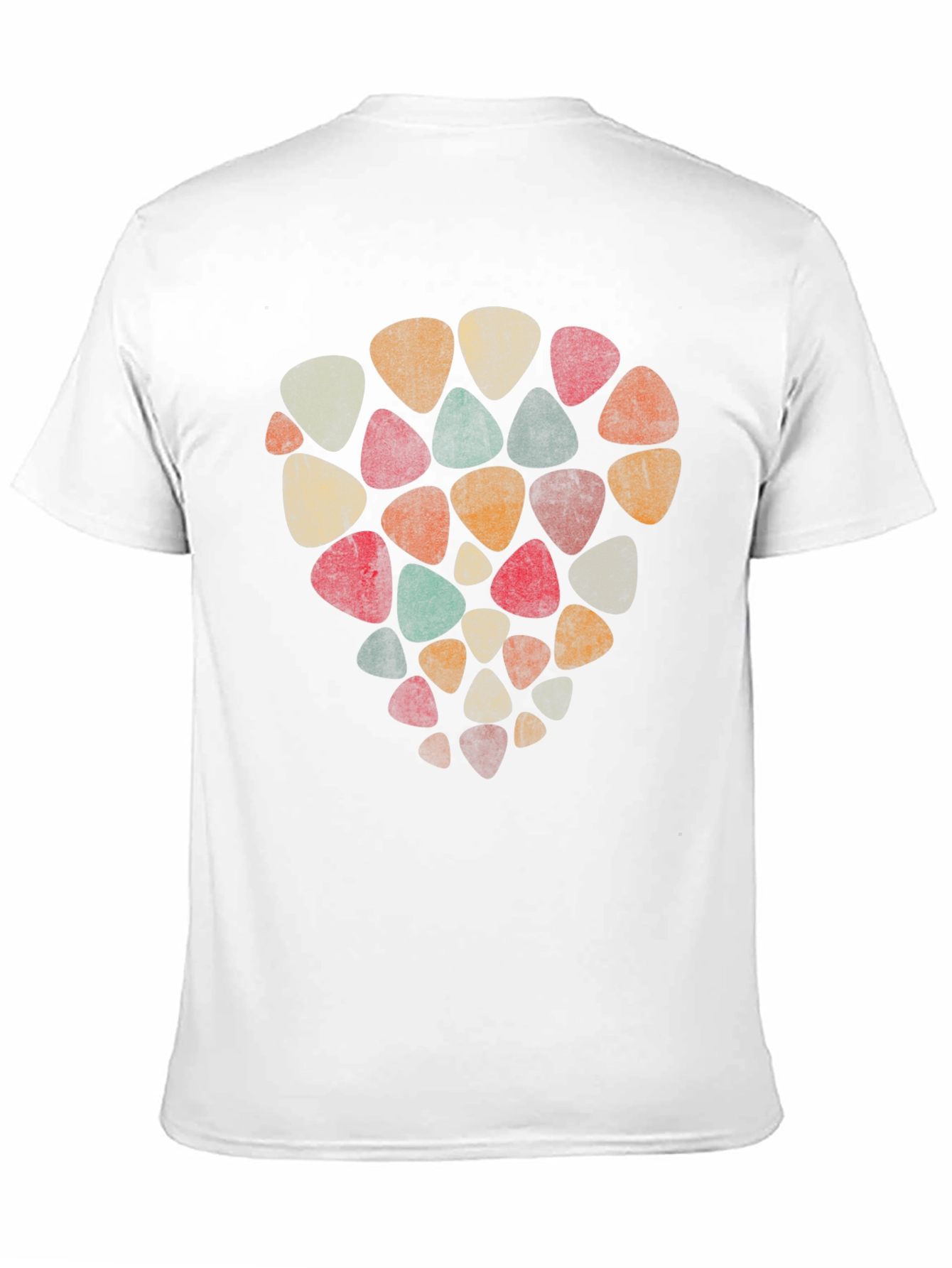 Retro Guitar Pick T-Shirt - Musical Style