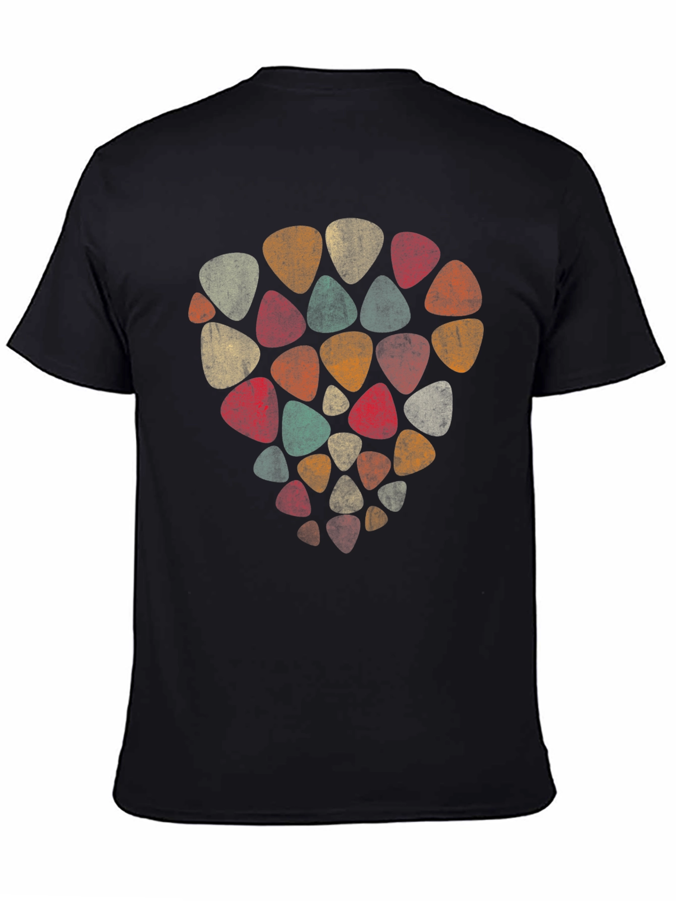 Retro Guitar Pick T-Shirt - Musical Style