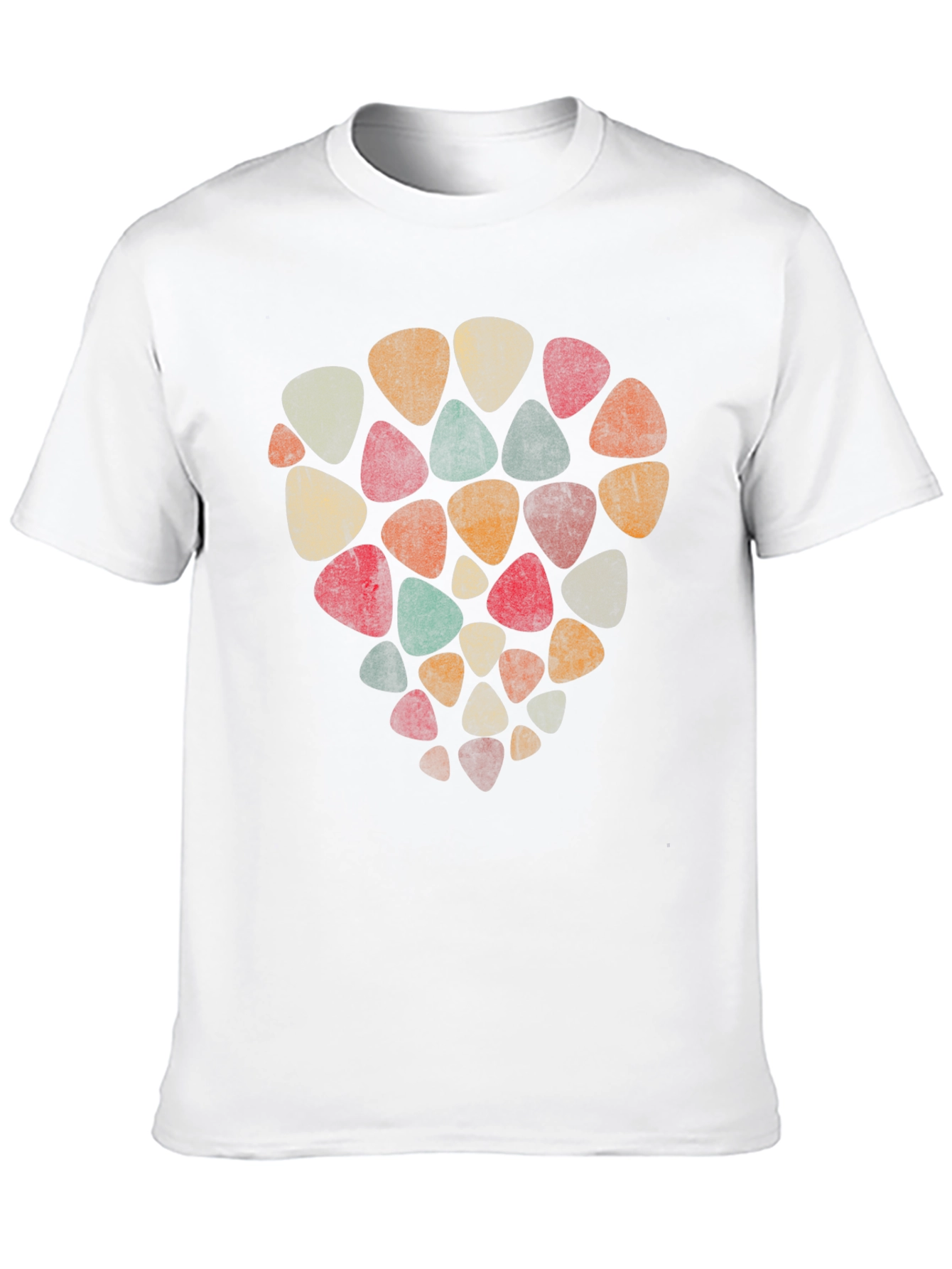 Retro Guitar Pick T-Shirt - Musical Style