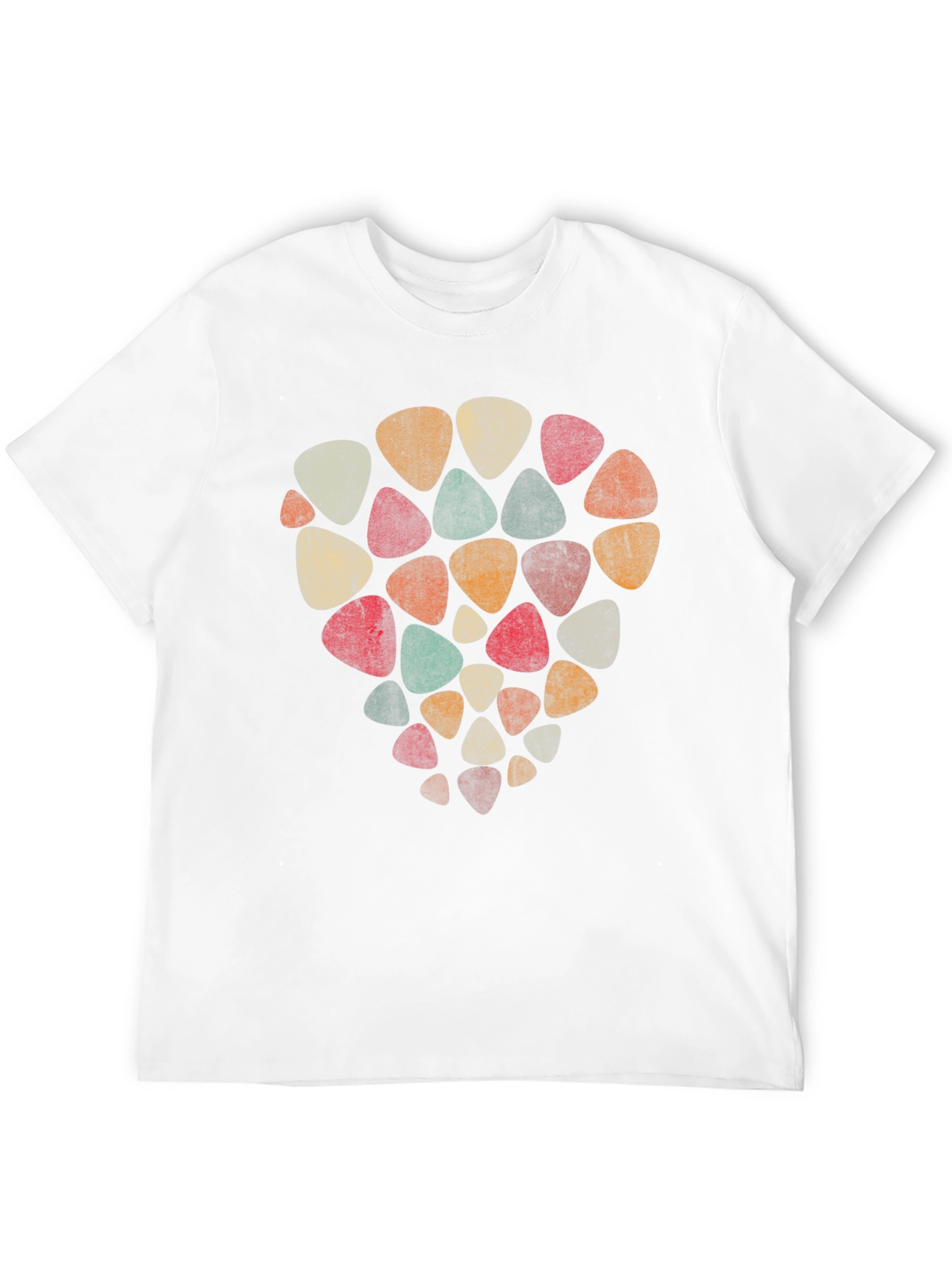 Retro Guitar Pick T-Shirt - Musical Style