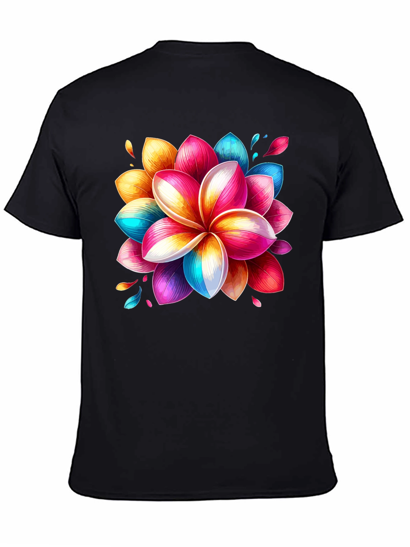 Floral Burst Graphic Tee - Vivid Design