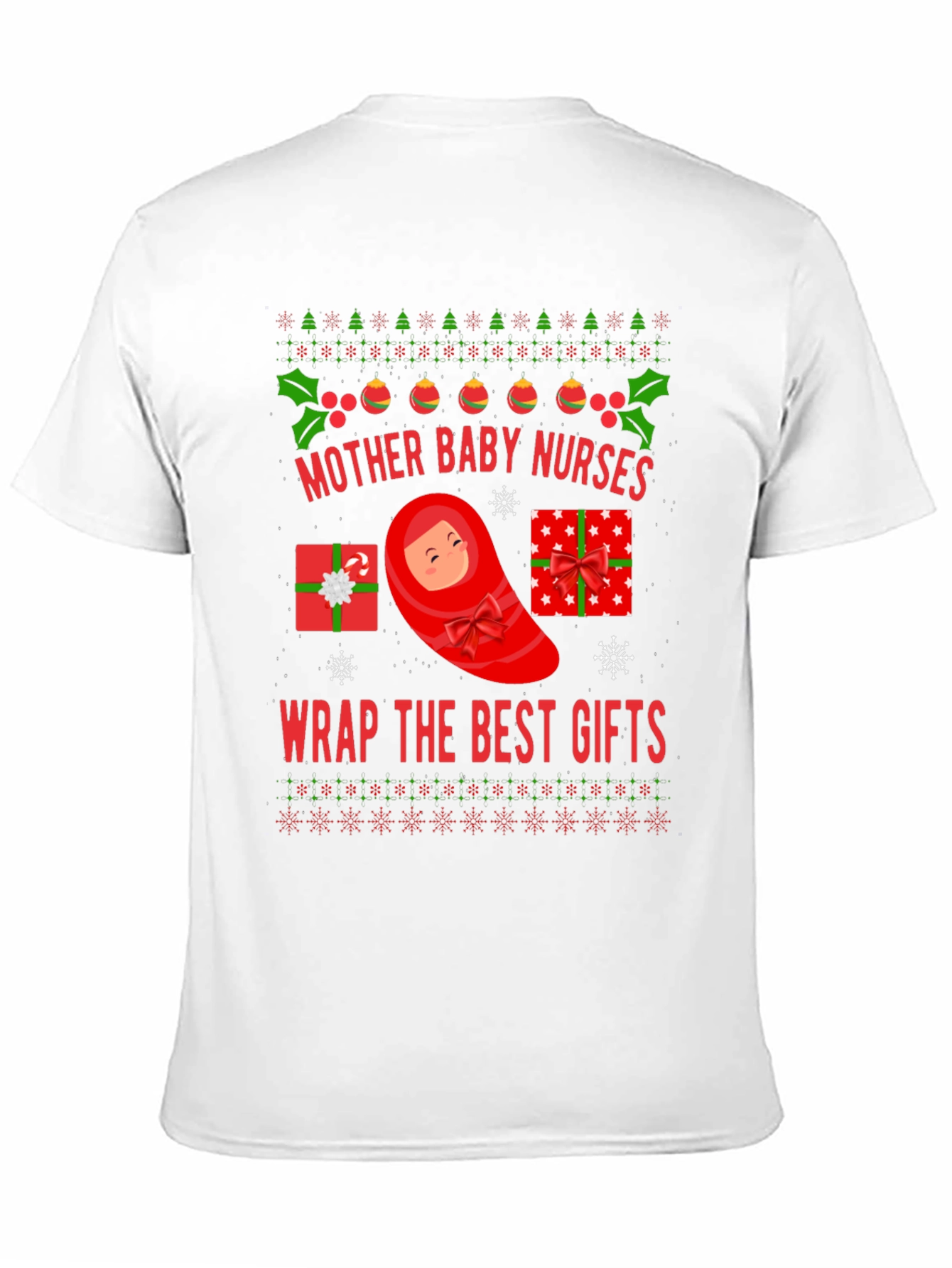 Mother Baby Nurses Christmas T-Shirt