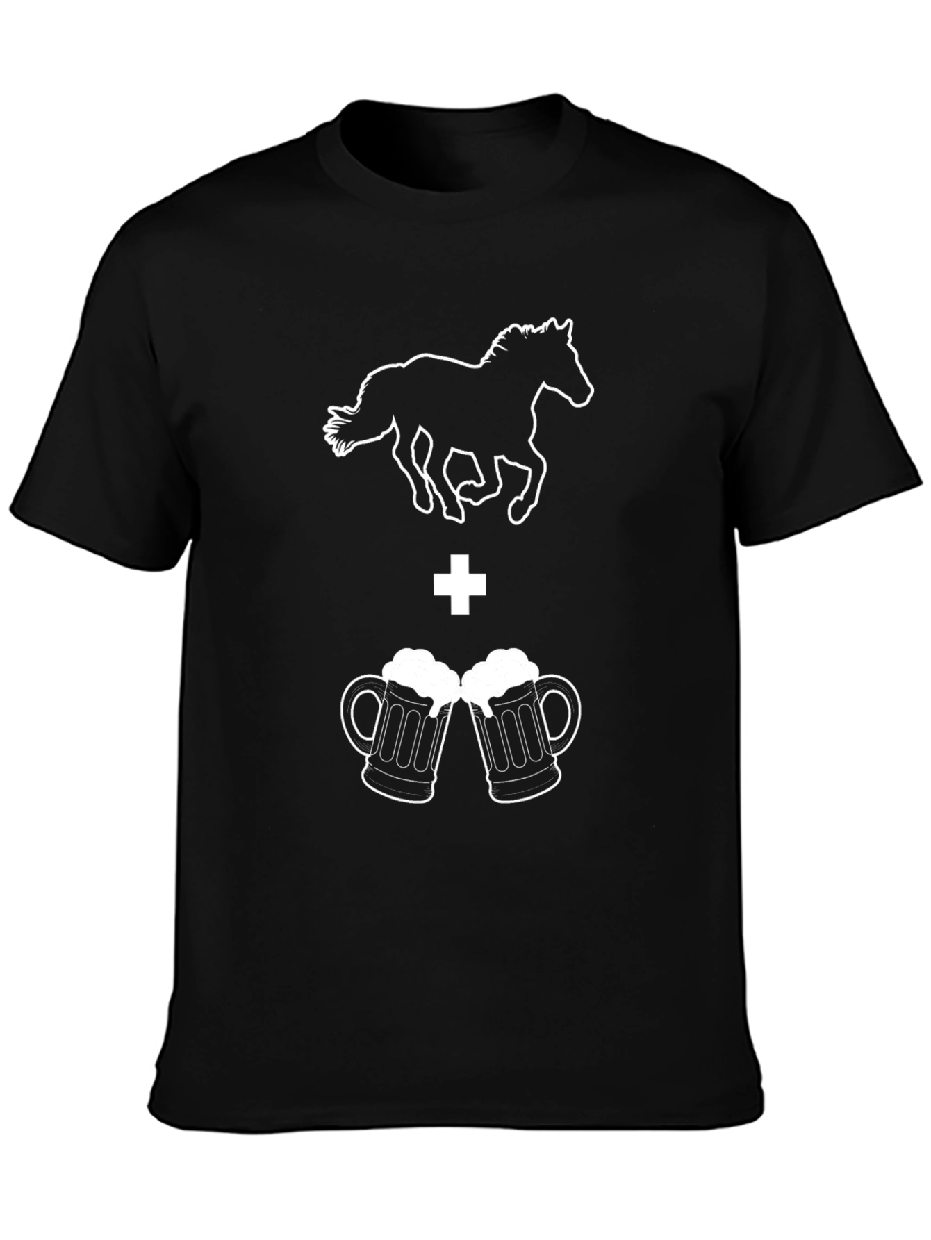 Horse Plus Beer T-Shirt