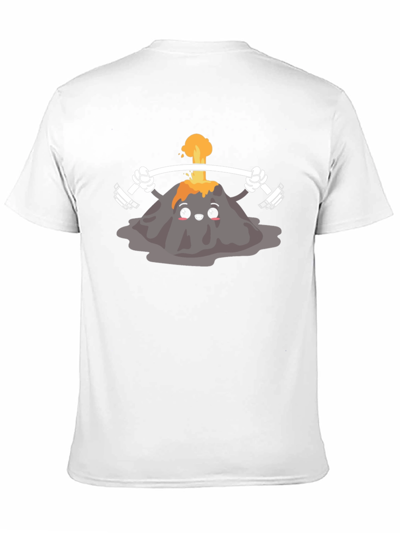 Volcano Lifting Weights Graphic Tee - Black