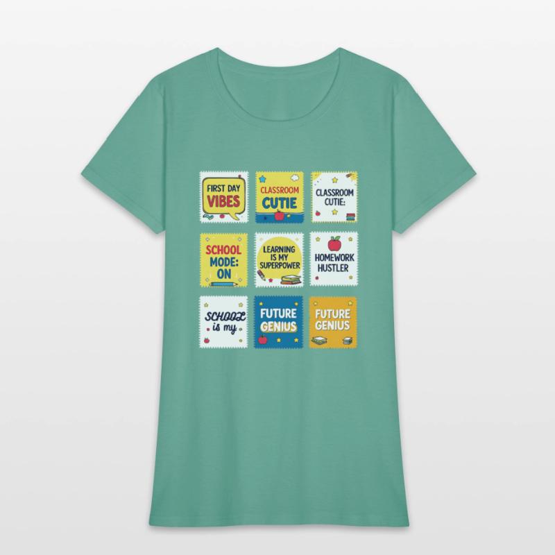 Back to School Sayings – Fun Cartoon Stamp Collect