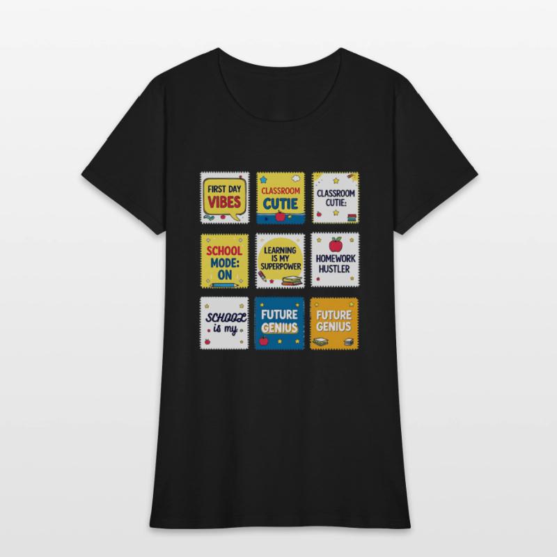 Back to School Sayings – Fun Cartoon Stamp Collect