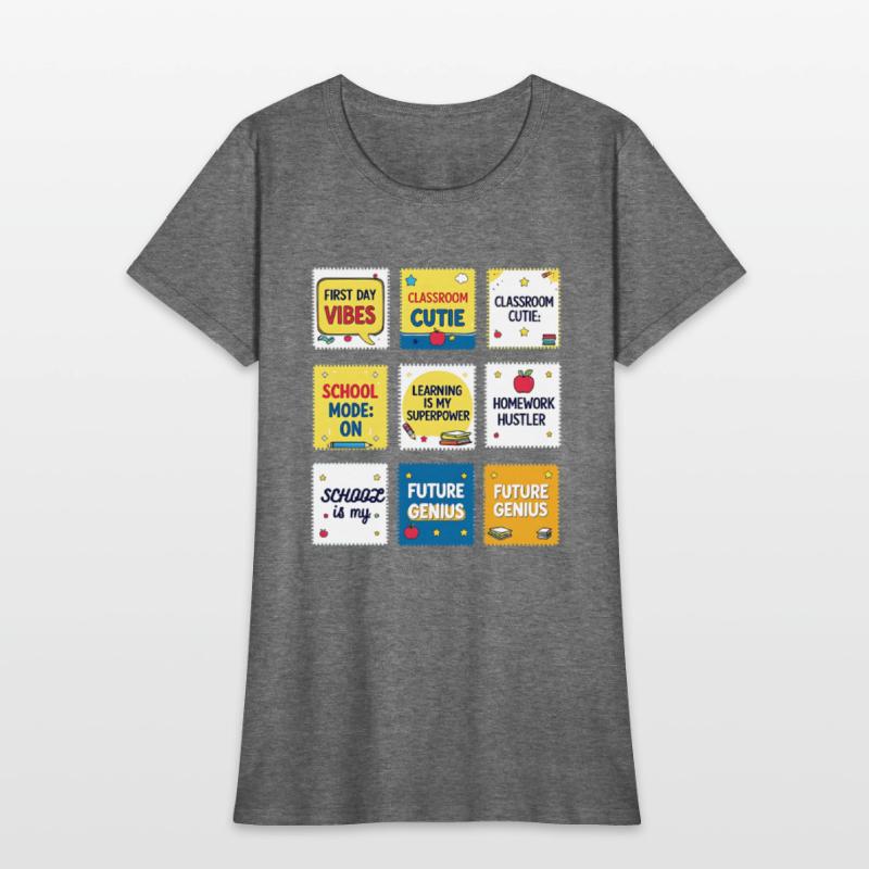 Back to School Sayings – Fun Cartoon Stamp Collect