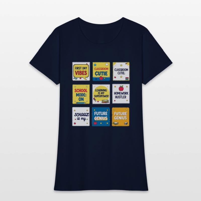 Back to School Sayings – Fun Cartoon Stamp Collect