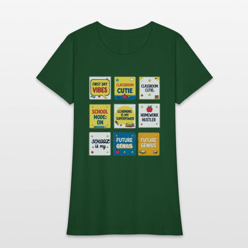 Back to School Sayings – Fun Cartoon Stamp Collect