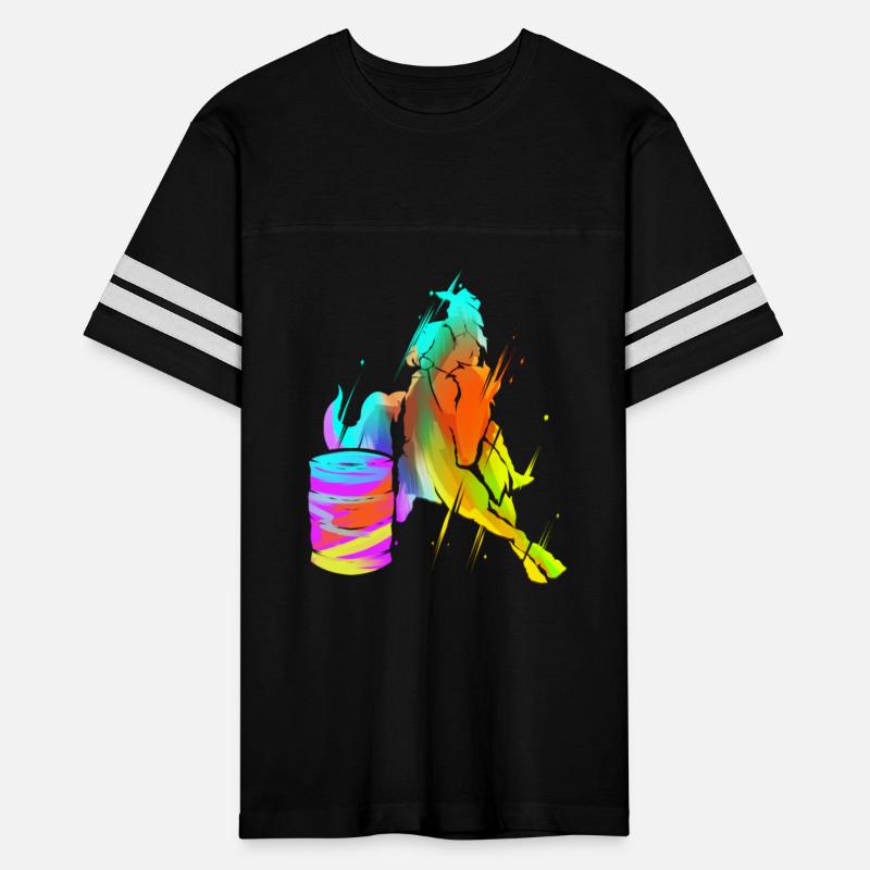 Barrel Racing Horse Riding Rodeo Colorful Cowgirl