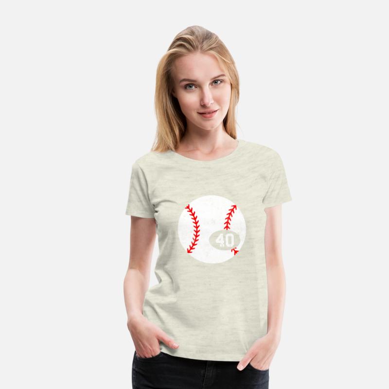 Baseball Sport 40 Jersey Number Distressed