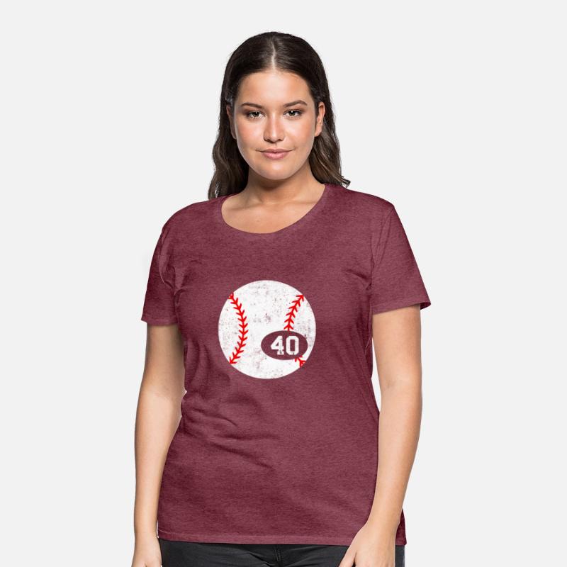 Baseball Sport 40 Jersey Number Distressed