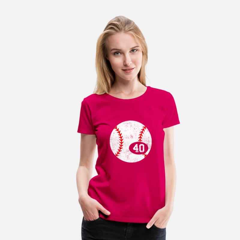 Baseball Sport 40 Jersey Number Distressed