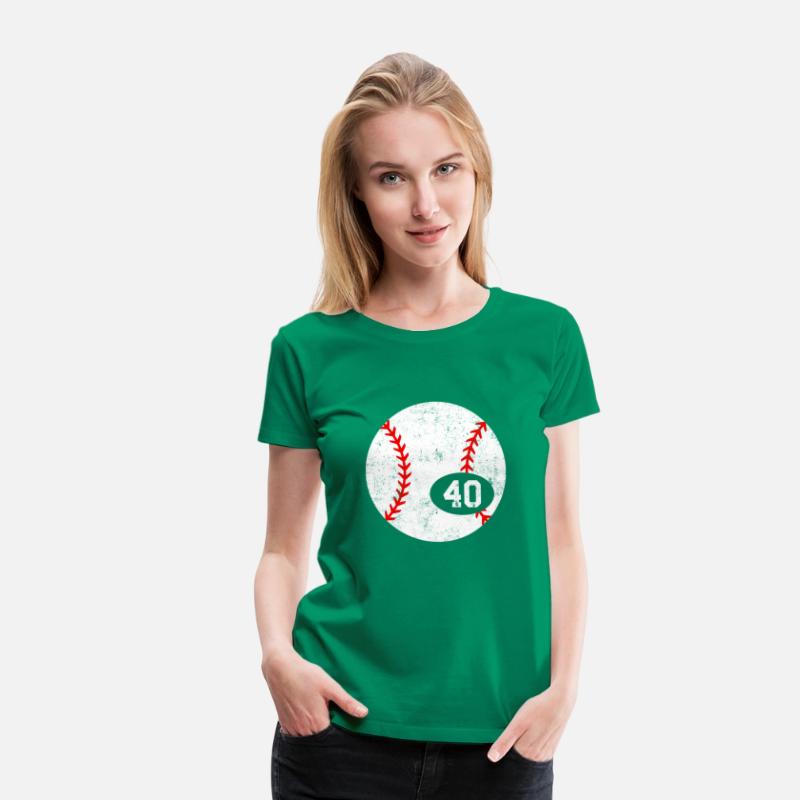 Baseball Sport 40 Jersey Number Distressed