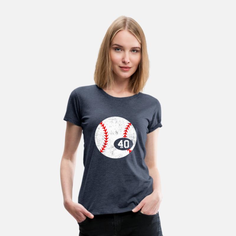 Baseball Sport 40 Jersey Number Distressed
