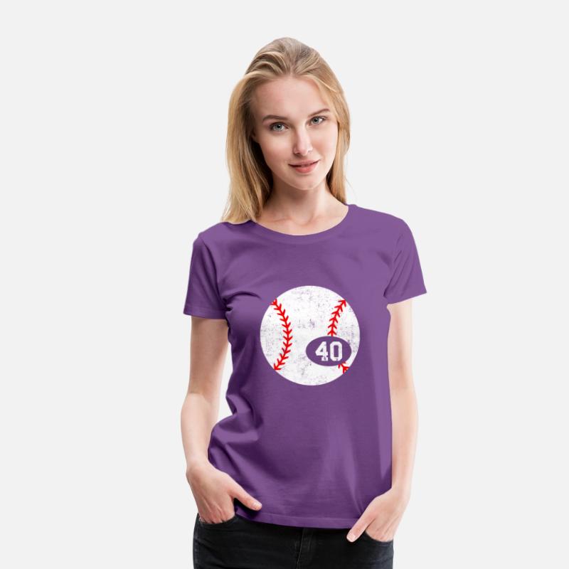 Baseball Sport 40 Jersey Number Distressed