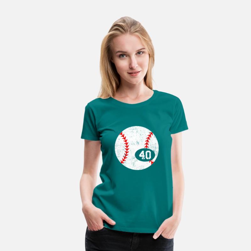 Baseball Sport 40 Jersey Number Distressed