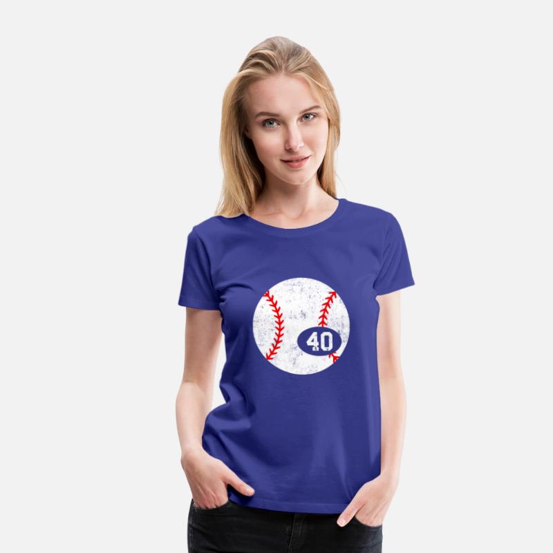 Baseball Sport 40 Jersey Number Distressed
