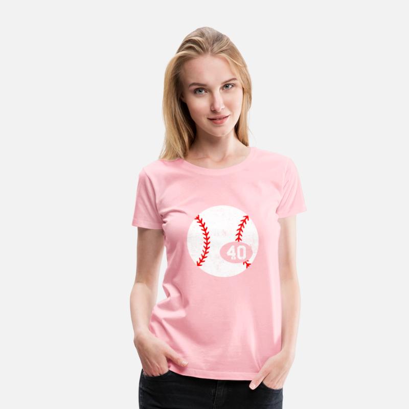 Baseball Sport 40 Jersey Number Distressed