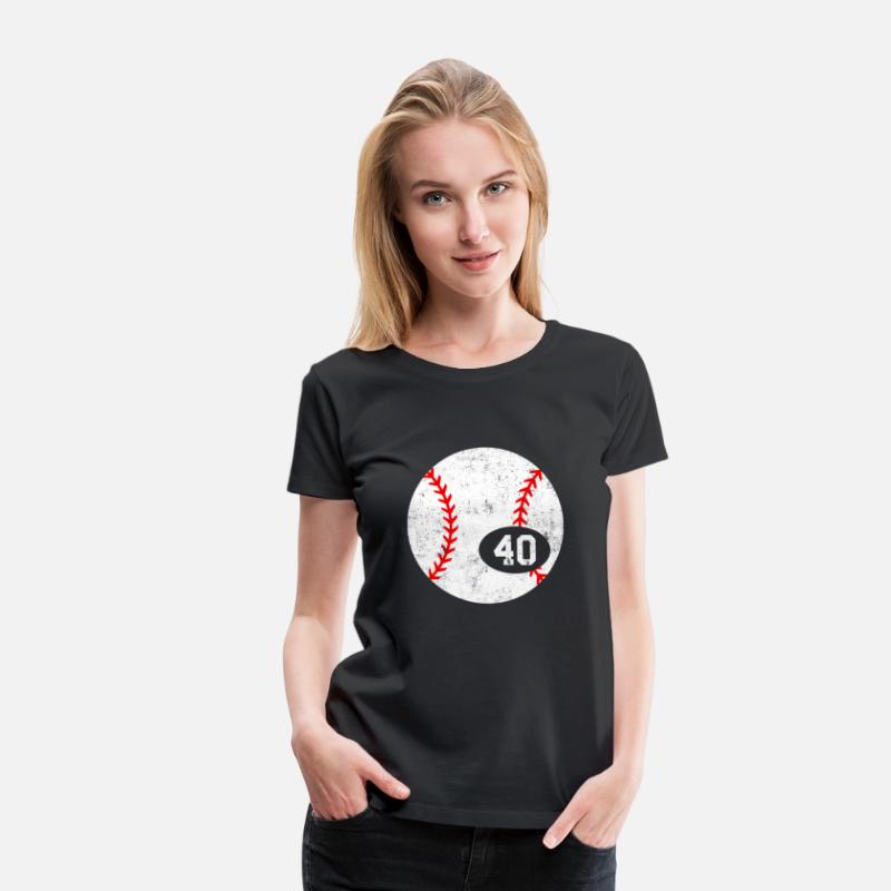 Baseball Sport 40 Jersey Number Distressed