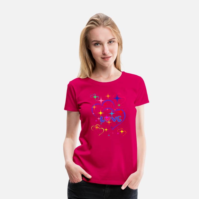 Beautiful Cute Colorful Abstract Love Hearts Stars