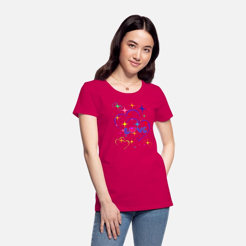 Beautiful Cute Colorful Abstract Love Hearts Stars