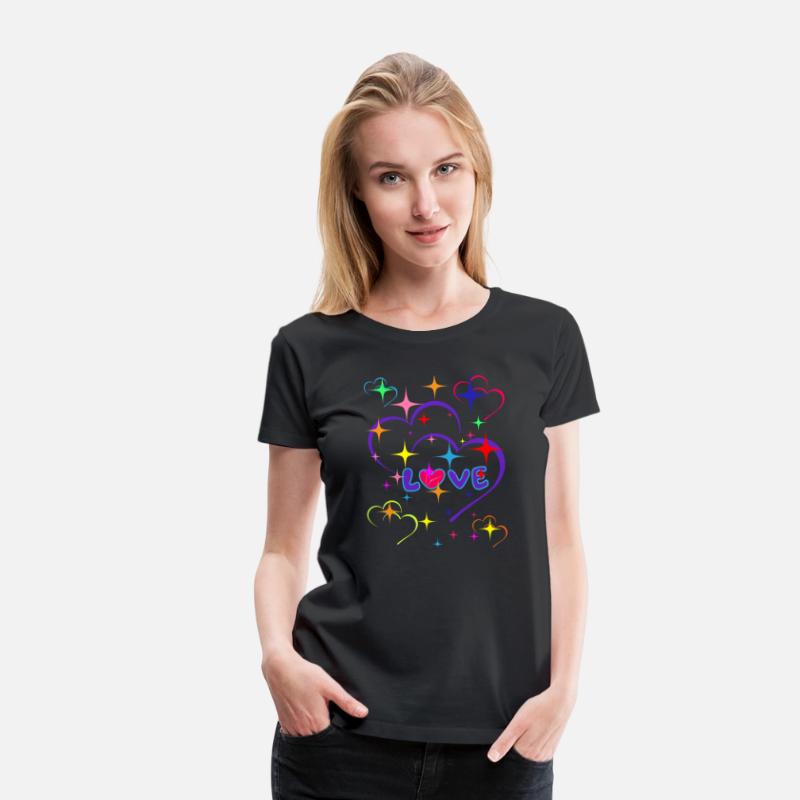 Beautiful Cute Colorful Abstract Love Hearts Stars