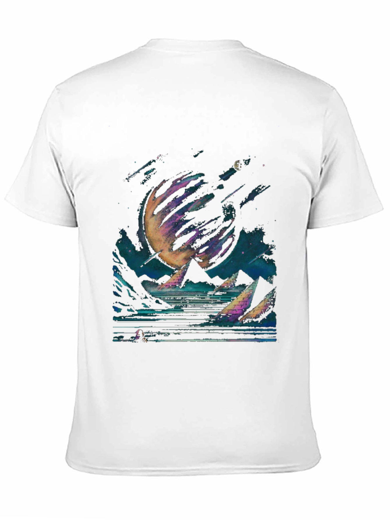 Cosmic Pyramid T-Shirt - Black Graphic Tee