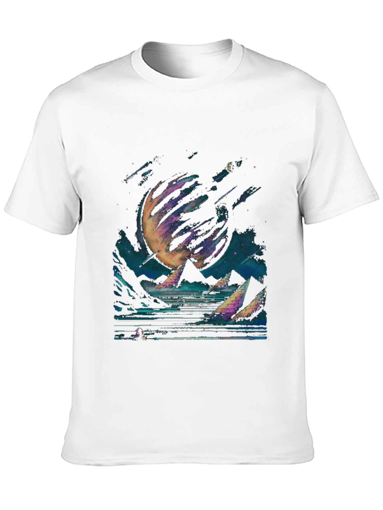 Cosmic Pyramid T-Shirt - Black Graphic Tee