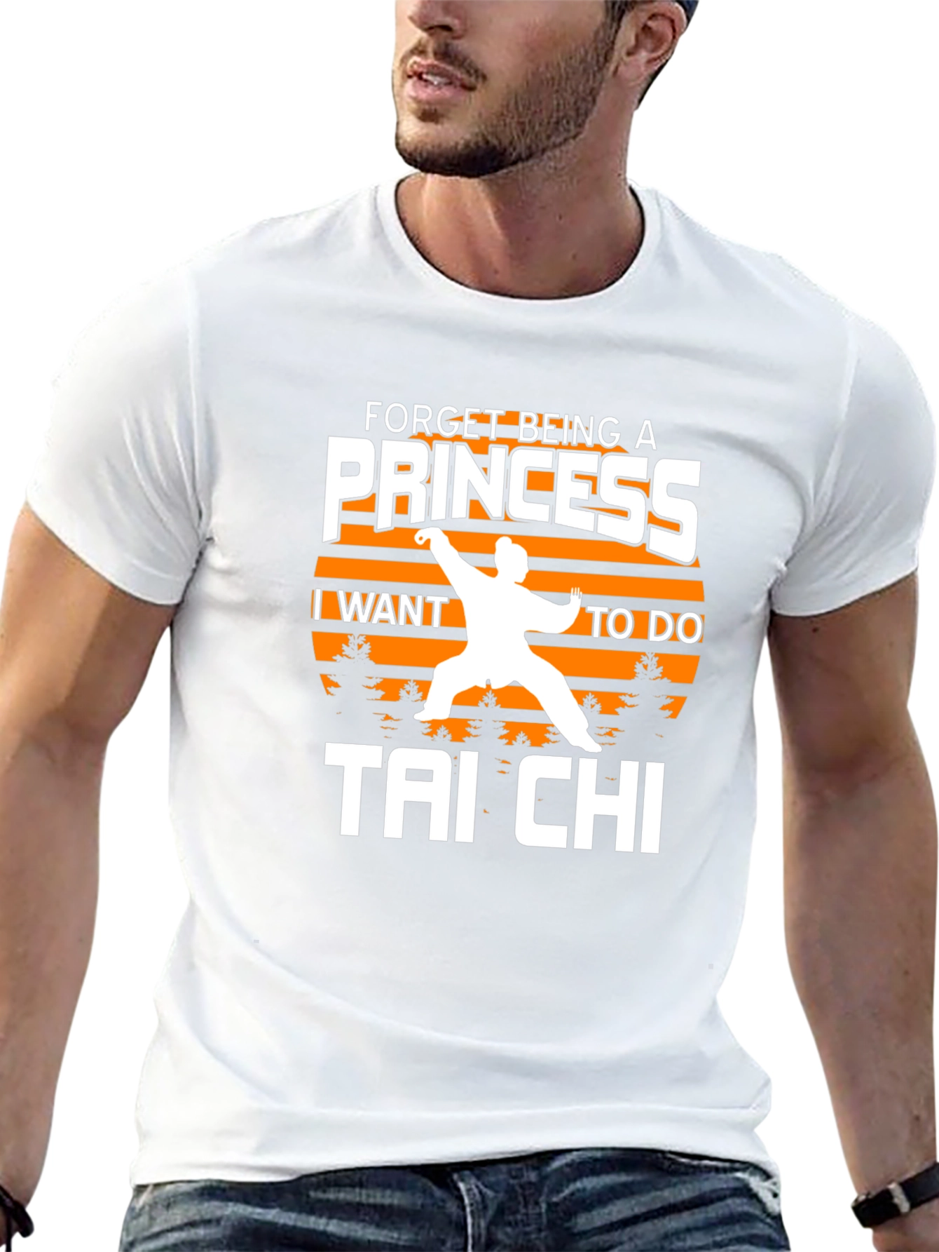 Tai Chi Princess Graphic Tee - Black Cotton